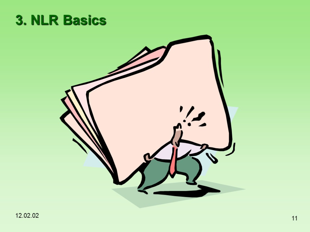 12.02.02 11 3. NLR Basics